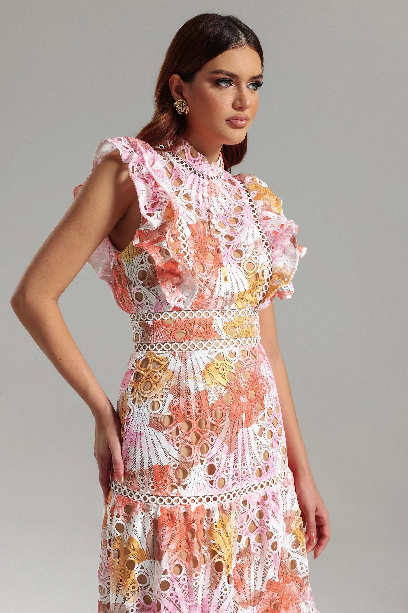 Martina | Long Flower Dress