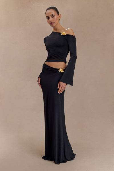 Ainsley Asymmetrical Long Sleeve Dress