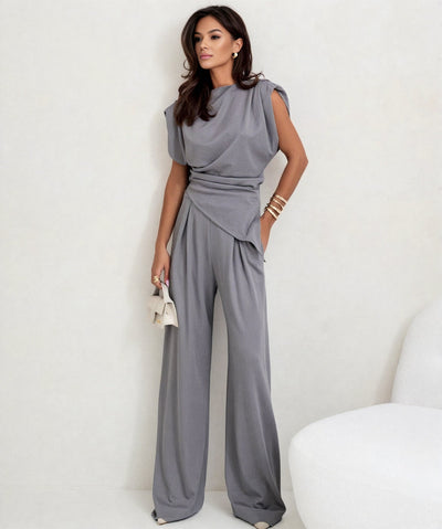Stylish Sleeveless Two-Piece Set