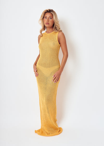 Ava Sparkle Knit Maxi Dress