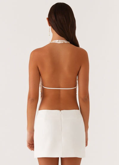 Brixton | Pearl Cowl Neck Halter Top