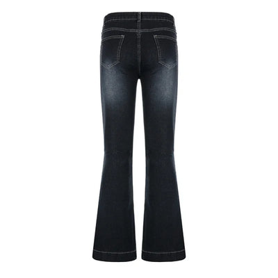 Denise | Flared Low Jeans