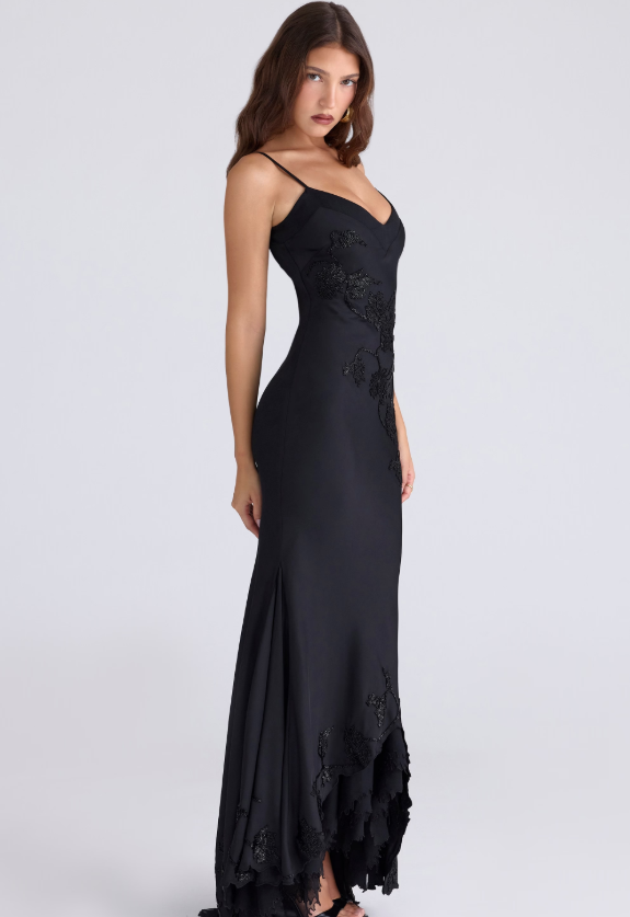 Amelia | Satin Maxi Dress